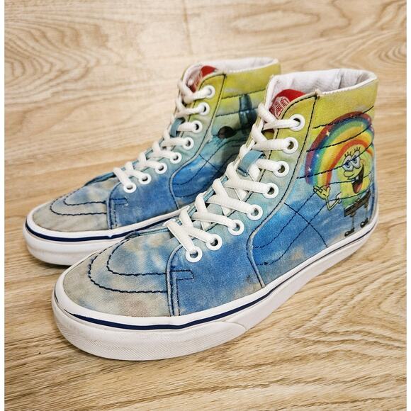Vans x SpongeBob SquarePants Imaginaaation Sk8-Hi Sneaker Mens 5 Womens 6.5 - Picture 1 of 10